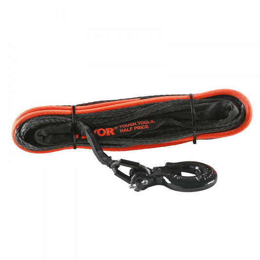 JLWR6-15 - 1/4" x 50' VEVOR Synthetic Winch Rope, 10,000 lbs Strength