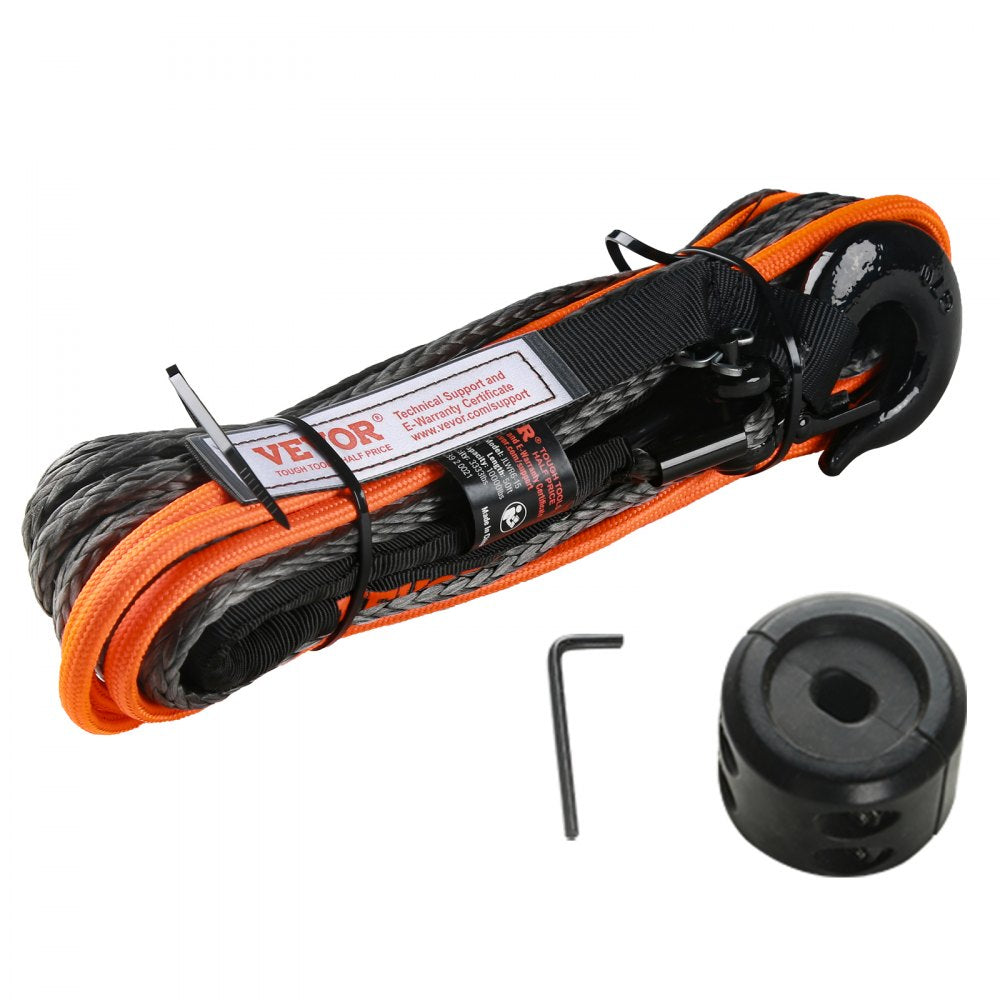 JLWR5-15 - Durable 12-Strand Synthetic Winch Rope, 8,350 lbs Capacity