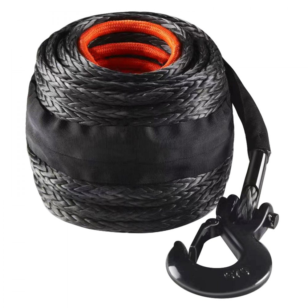 JLWR9.5-30 - 3/8" x 100' Heavy-Duty Synthetic Winch Rope for SUVs and Trucks