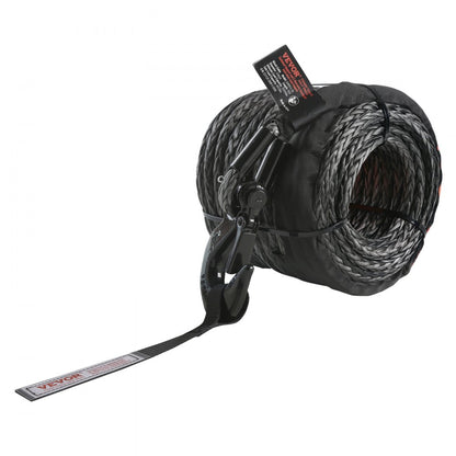 JLWR9.5-30 - 3/8" x 100' Heavy-Duty Synthetic Winch Rope for SUVs and Trucks