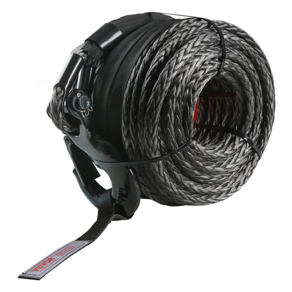 JLWR9.5-26 - 3/8" x 85' Durable Synthetic Winch Rope, 26,500 lbs Strength