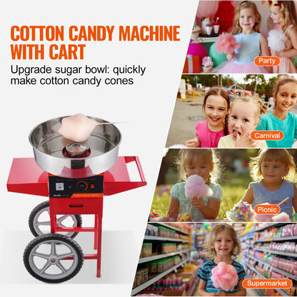 MHTJJPHC01 - High Efficiency Electric Cotton Candy Machine for Events
