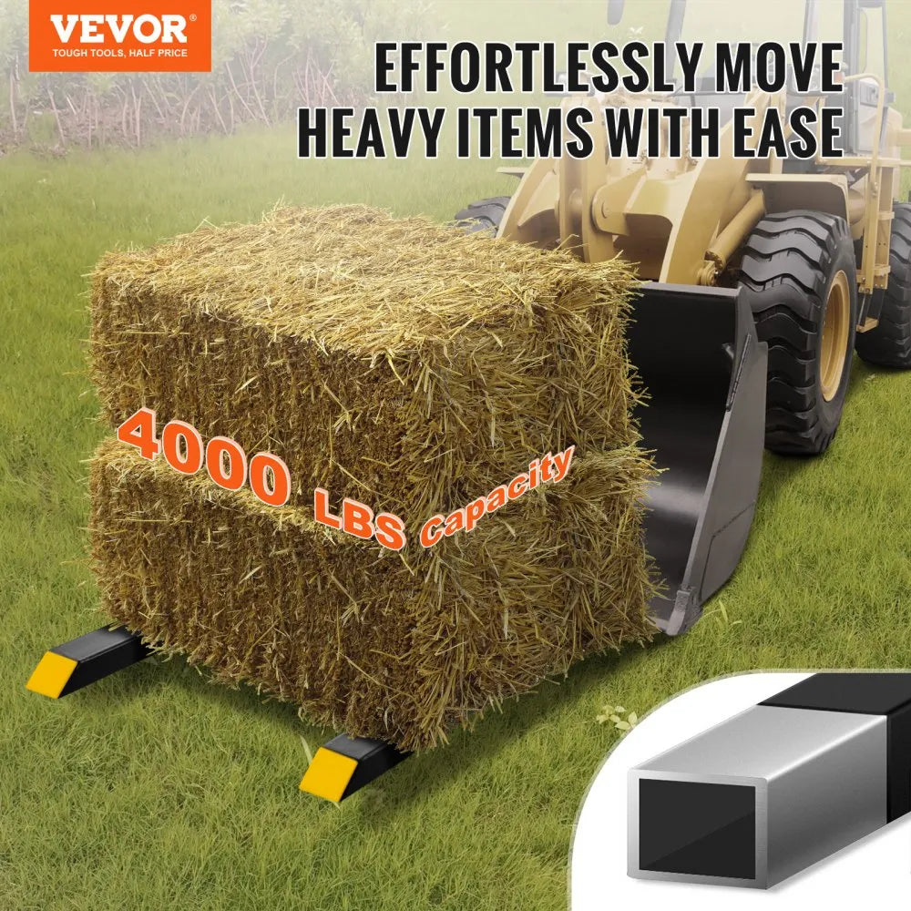HC60-4000T - 60" Heavy-Duty Pallet Forks for 4000 lbs Capacity