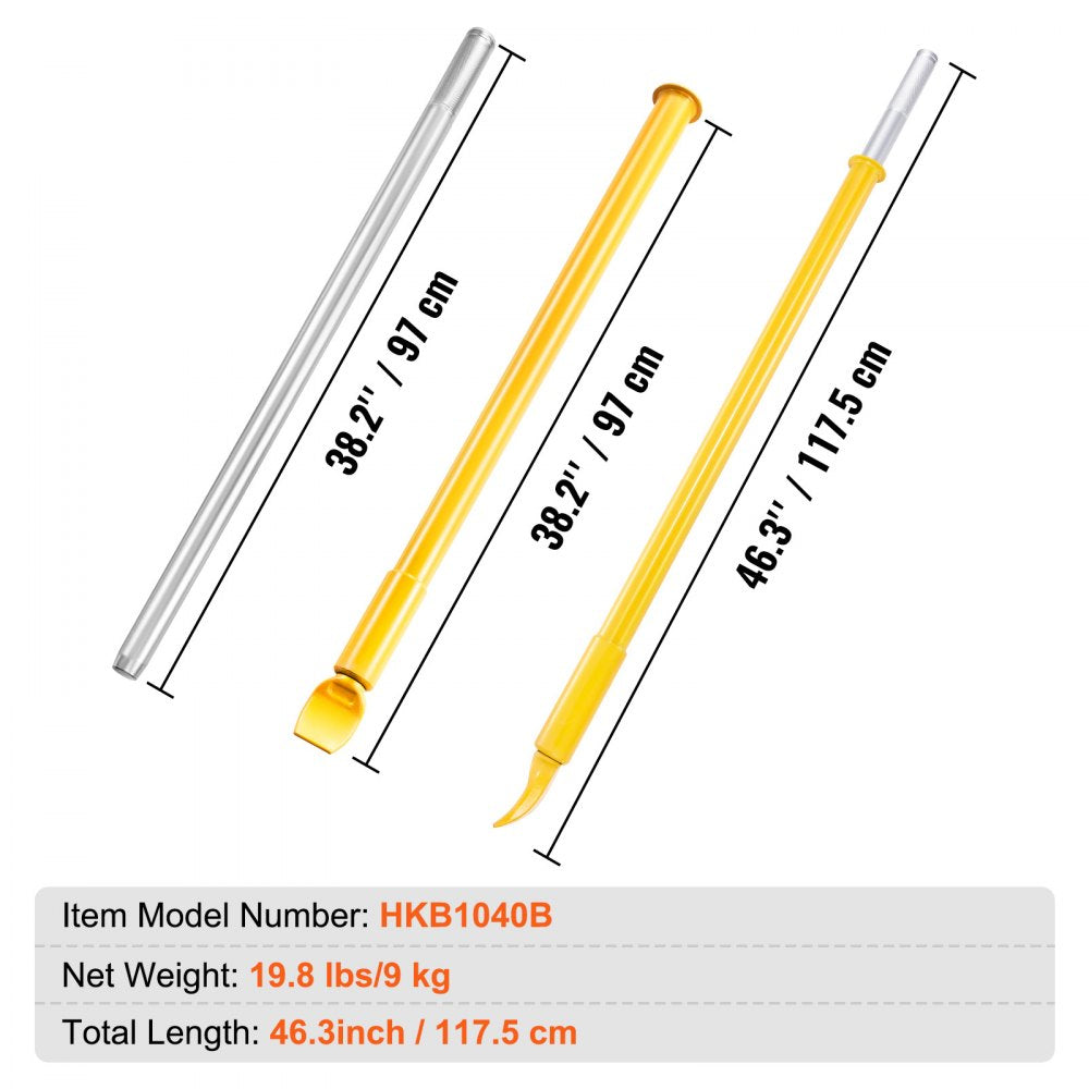 HKB1040B - Heavy Duty Tire Bead Breaker, 46.3" Slide Hammer Tool