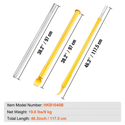 HKB1040B - Heavy Duty Tire Bead Breaker, 46.3" Slide Hammer Tool