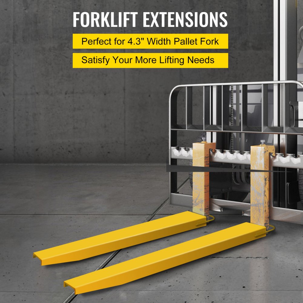 72 x 5" Fork Extension - Heavy-Duty Steel Fork Extensions for Enhanced Lifting Capacity
