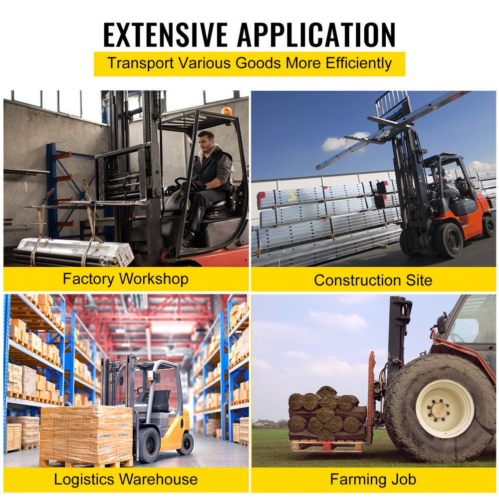 72 x 5" Fork Extension - Heavy-Duty Steel Fork Extensions for Enhanced Lifting Capacity