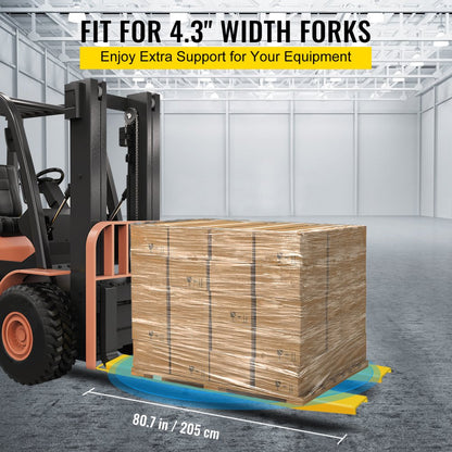 84 x 4.5" Fork Extension - Heavy Duty Alloy Steel Pallet Fork Extensions