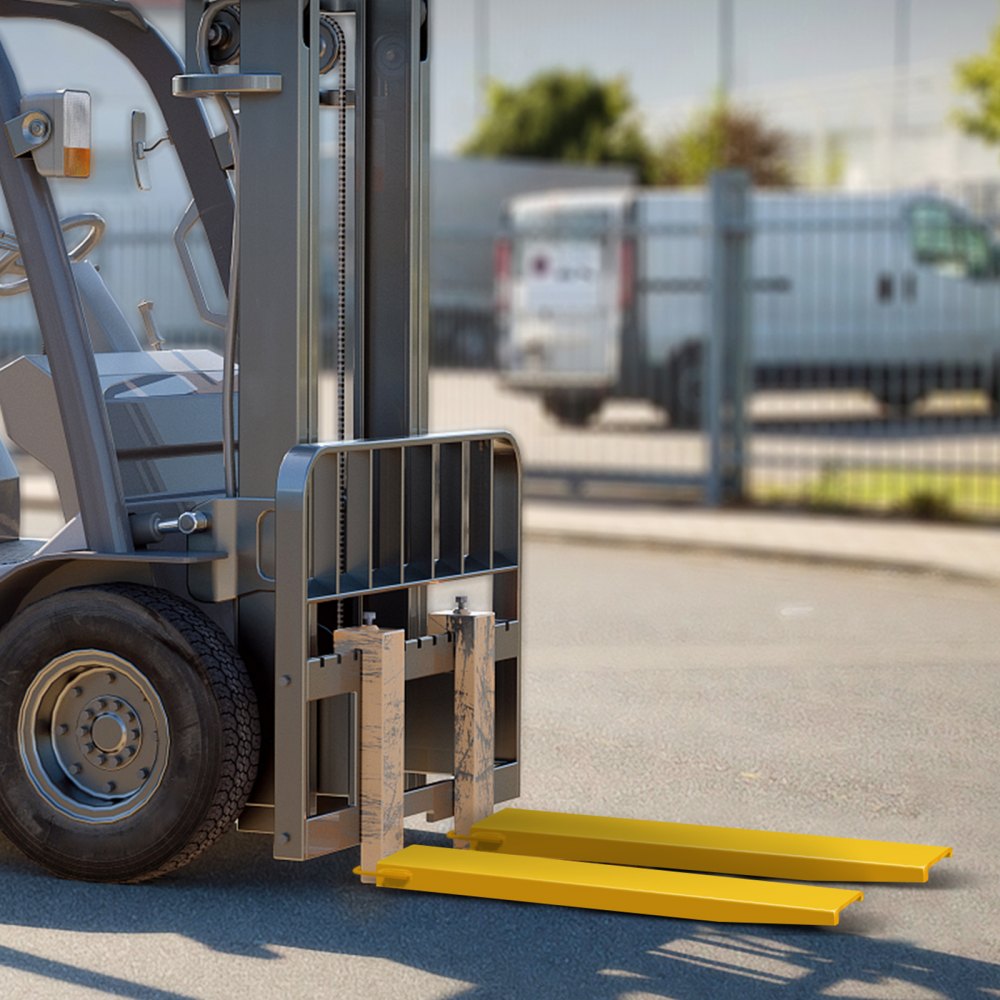 96 × 5" Fork Extension - 96" Alloy Steel Pallet Forks with Rust Resistance