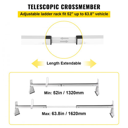 SYZ-00108 - Adjustable Steel Roof Rack for Vans, 331 LBS Capacity