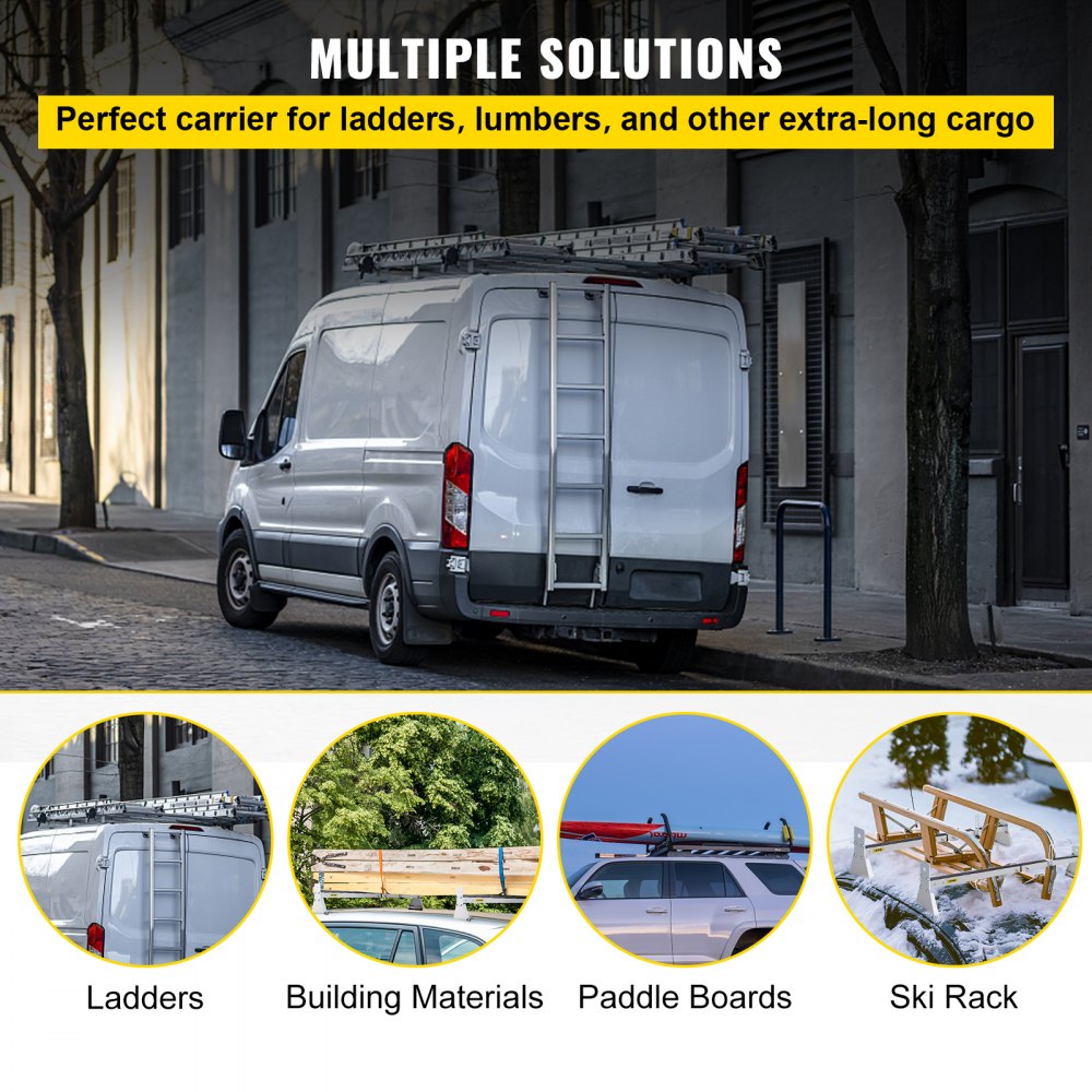 SYZ-00108 - Adjustable Steel Roof Rack for Vans, 331 LBS Capacity