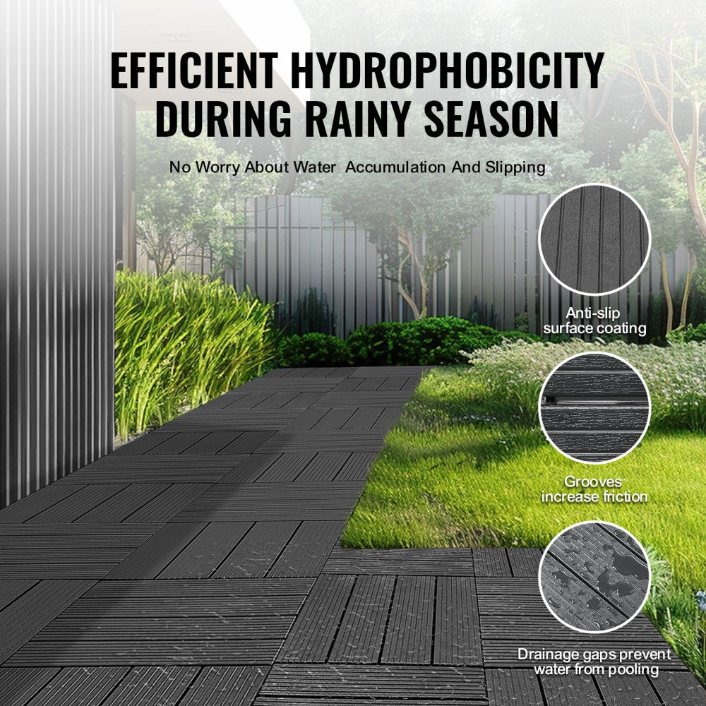 ALSL300-300-36(SH) - Waterproof Interlocking Deck Tiles for Indoor & Outdoor Use