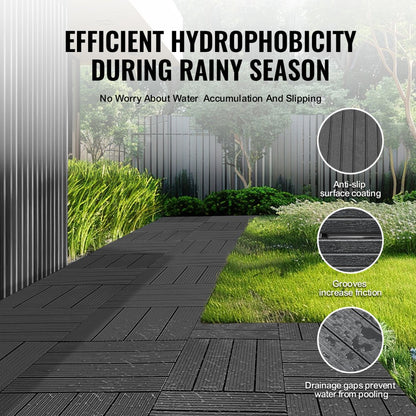 ALSL300-300-36(SH) - Waterproof Interlocking Deck Tiles for Indoor & Outdoor Use