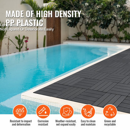 ALSL300-300-36(SH) - Waterproof Interlocking Deck Tiles for Indoor & Outdoor Use