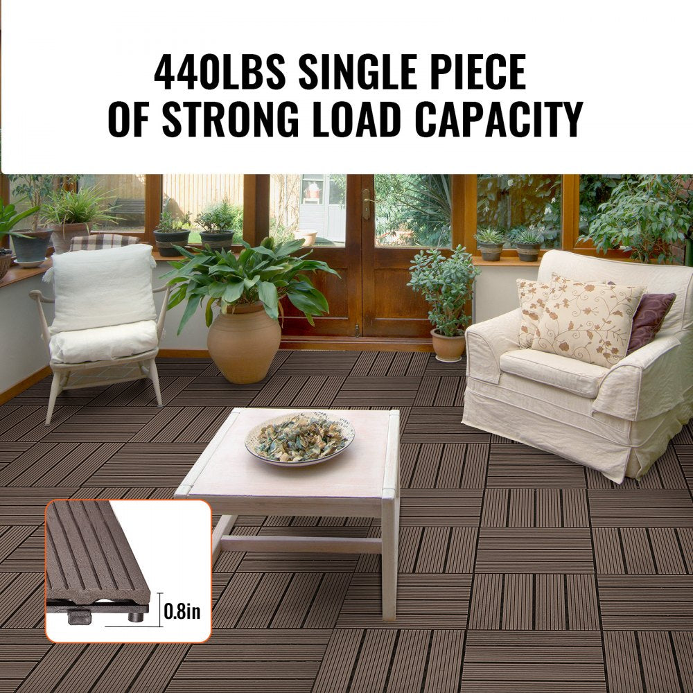 ALSM300-300-27(SZ) - 27 Tile Interlocking Outdoor Flooring, 11.6" x 11.6"