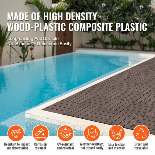 ALSM300-300-27(SZ) - 27 Tile Interlocking Outdoor Flooring, 11.6" x 11.6"