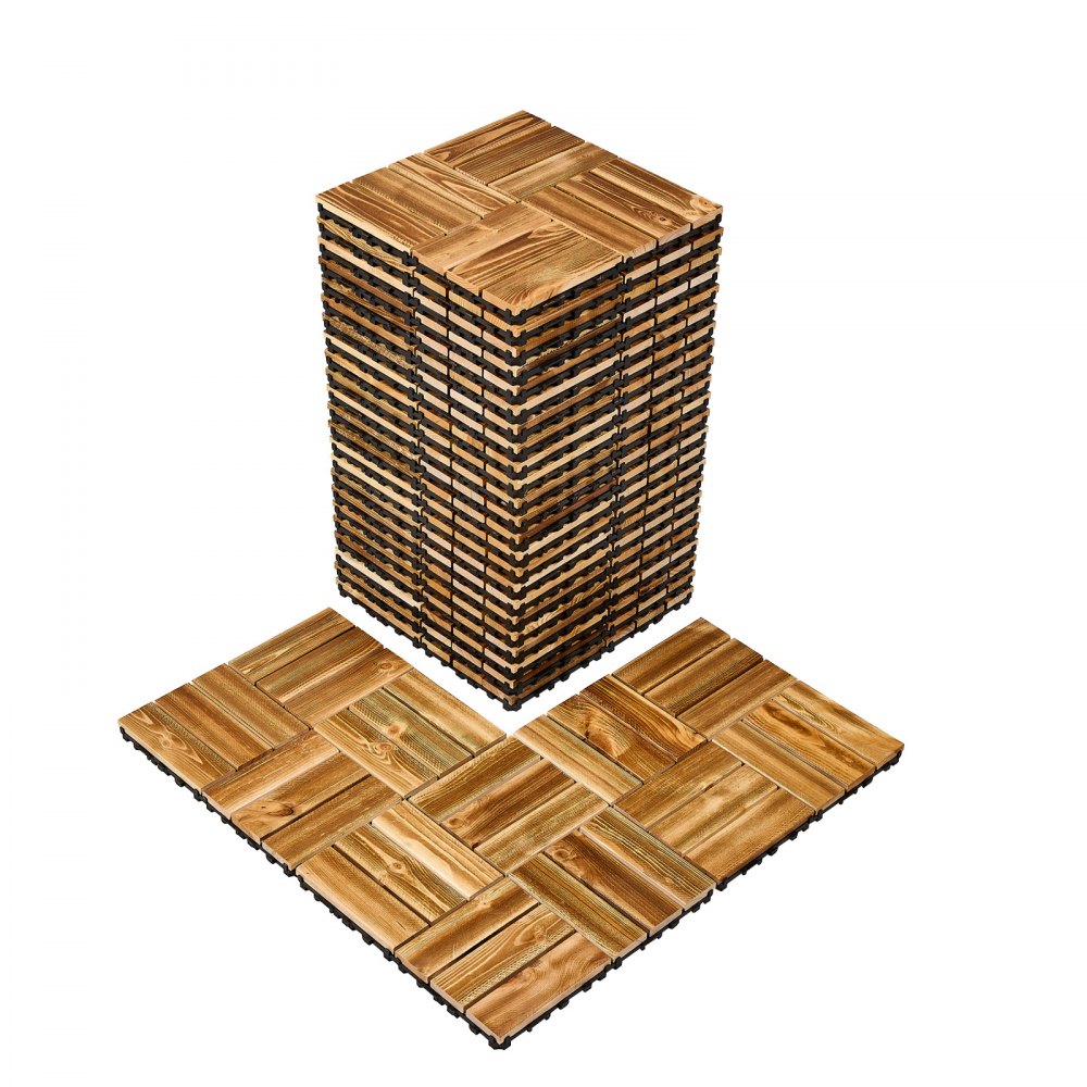ALZM300-300-27 - Water-Resistant Interlocking Wood Deck Tiles for Easy Installation