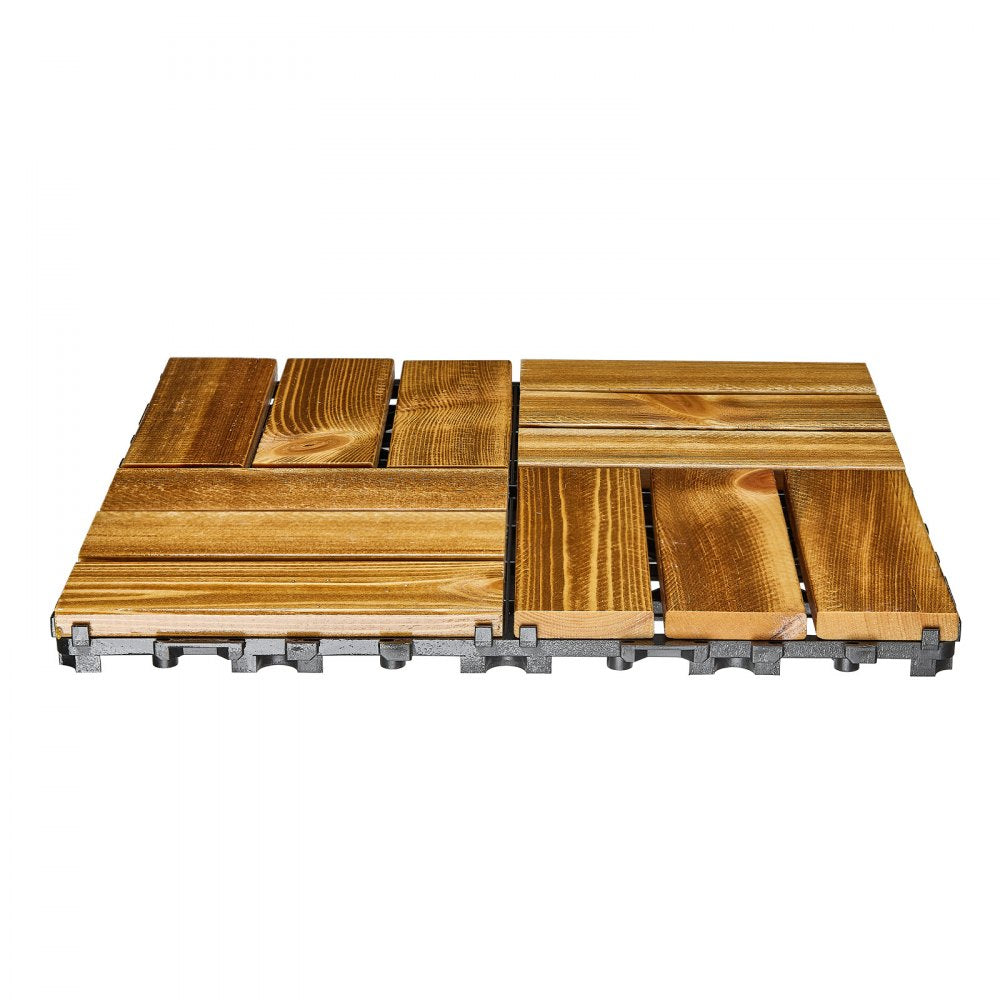 ALZM300-300-27 - Water-Resistant Interlocking Wood Deck Tiles for Easy Installation