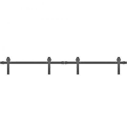 VV-HDGCDGM-SMDGJX10FT - 10FT Heavy-Duty Sliding Barn Door Hardware Kit