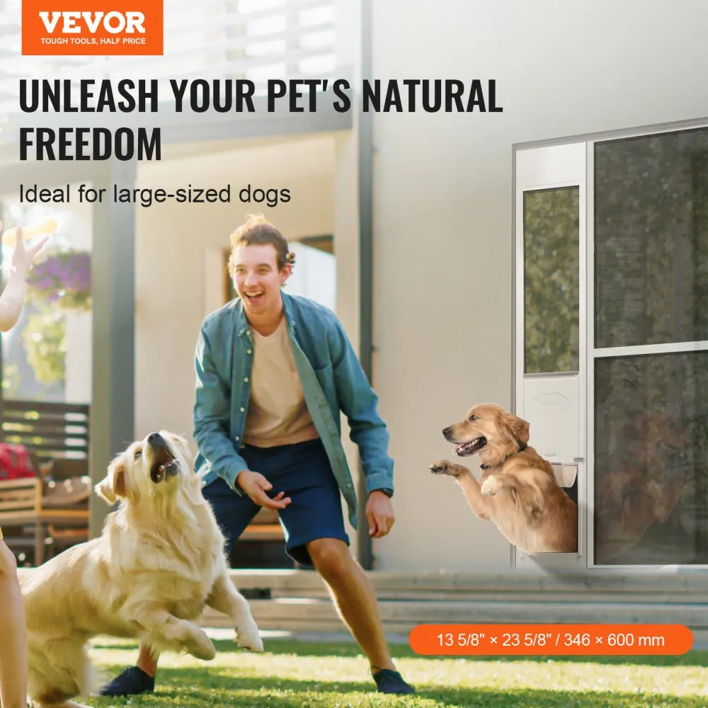 CWM03-XL - Adjustable 75.875"-80.687" VEVOR Dog Door for Large Pets