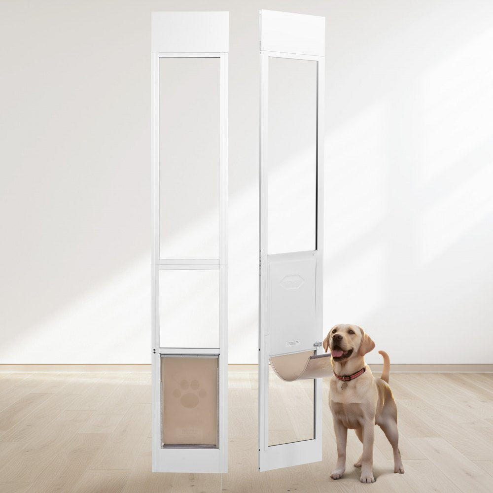 CWM03-L - Adjustable VEVOR Dog Door for Pets, 10 1/4" x 16 1/4" Flap