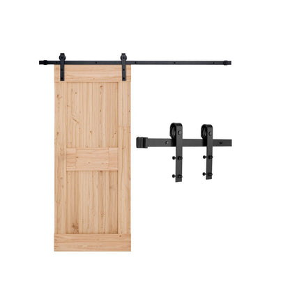 6FT-2D-5K-H - Heavy-Duty 6FT Barn Door Hardware Kit, Support 330 lbs
