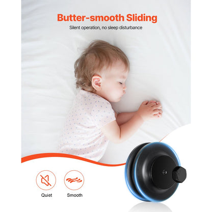 8FT-2D-6K - Durable 8FT Carbon Steel Barn Door Hardware Kit with Brushed Nickel Finish