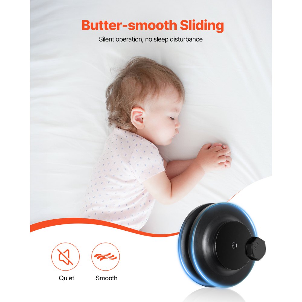 5FT-2D-5K-H - Heavy-Duty Sliding Barn Door Hardware Kit for Modern Spaces