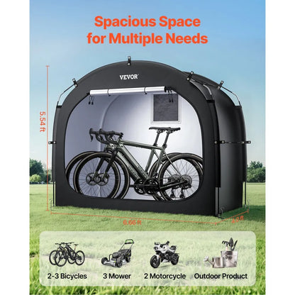 GXSKU2 - Waterproof 3-4 Bike Storage Tent with Fiberglass Frame