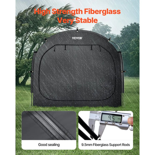 GXSKU2 - Waterproof 3-4 Bike Storage Tent with Fiberglass Frame