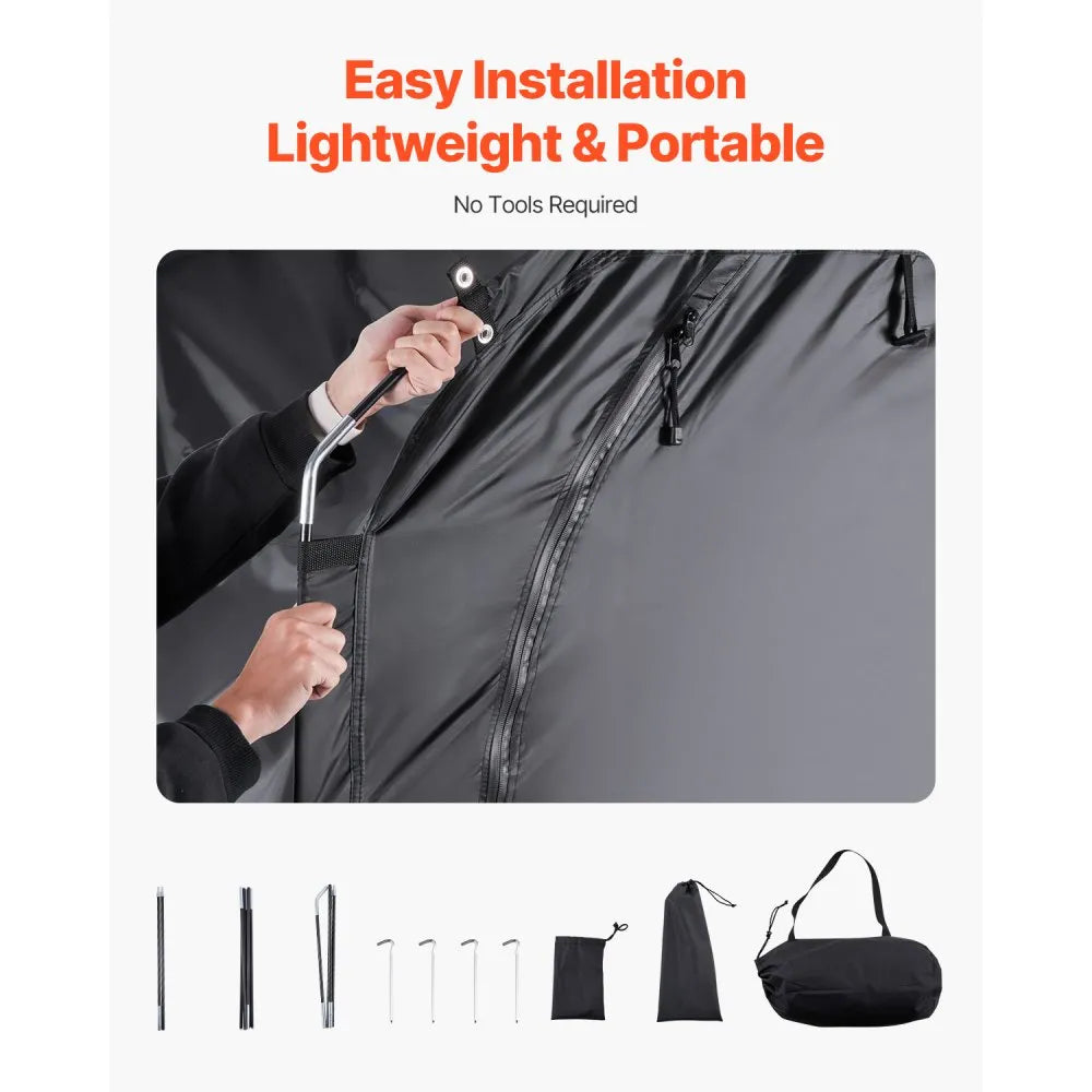 GXSKU2 - Waterproof 3-4 Bike Storage Tent with Fiberglass Frame