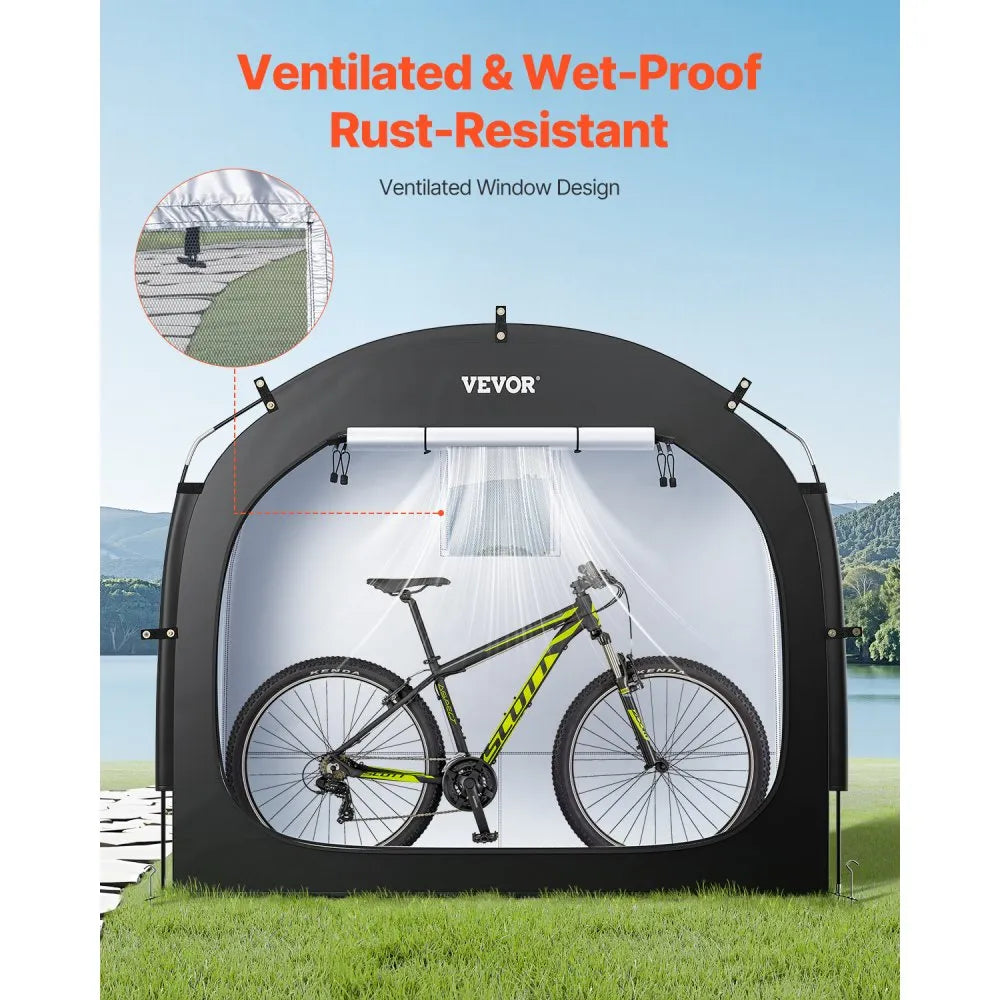GXSKU2 - Waterproof 3-4 Bike Storage Tent with Fiberglass Frame