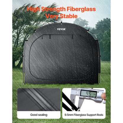 GXSKU4 - Durable Waterproof Bike Tent for 5 Bikes, Quick Setup