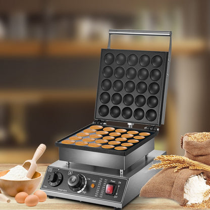 010127331524 - Compact 25-Pancer Mini Dutch Pancake Maker with Teflon Plates