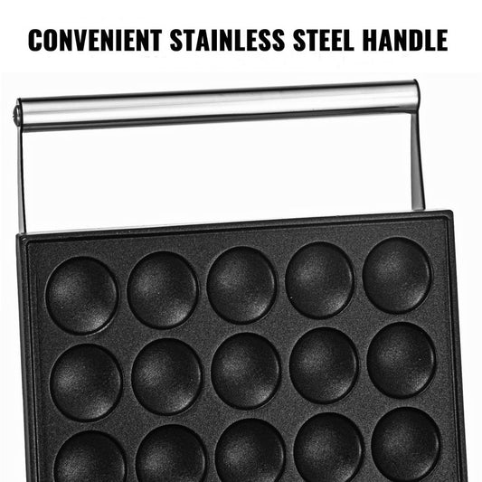 010127331524 - Compact 25-Pancer Mini Dutch Pancake Maker with Teflon Plates