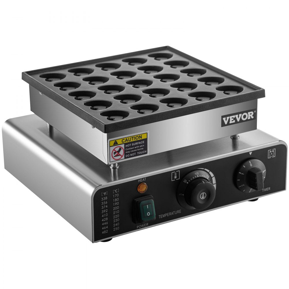 HT-2240B - Durable Heart-Shaped Poffertjes Maker with Adjustable Temperature