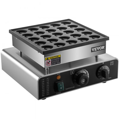 HT-2240B - Durable Heart-Shaped Poffertjes Maker with Adjustable Temperature