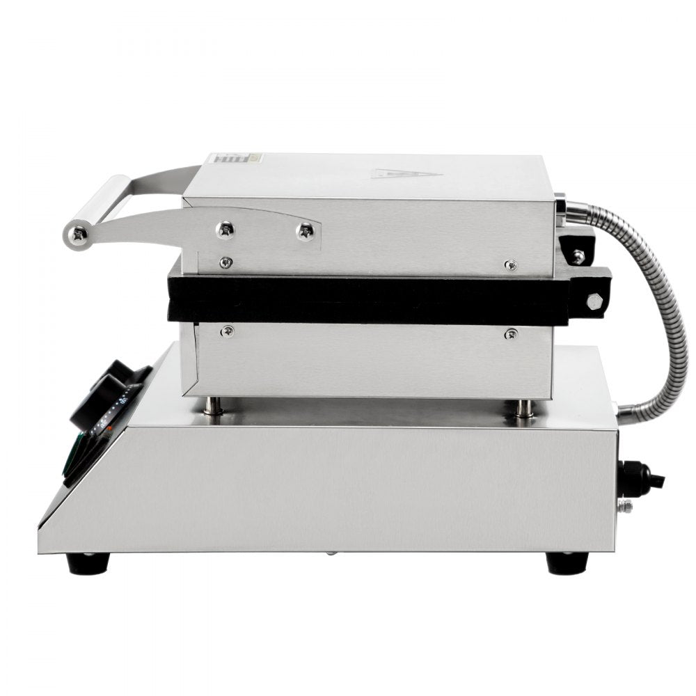 010119206373 - Stainless Steel Waffle Maker with Teflon Nonstick Plates