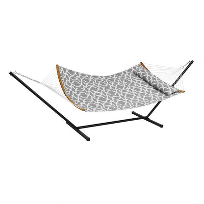 WBJMT-02 - VEVOR 75"x55" Double Quilted Hammock with Stand & Pillow