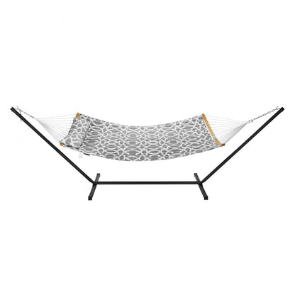 WBJMT-02 - VEVOR 75"x55" Double Quilted Hammock with Stand & Pillow