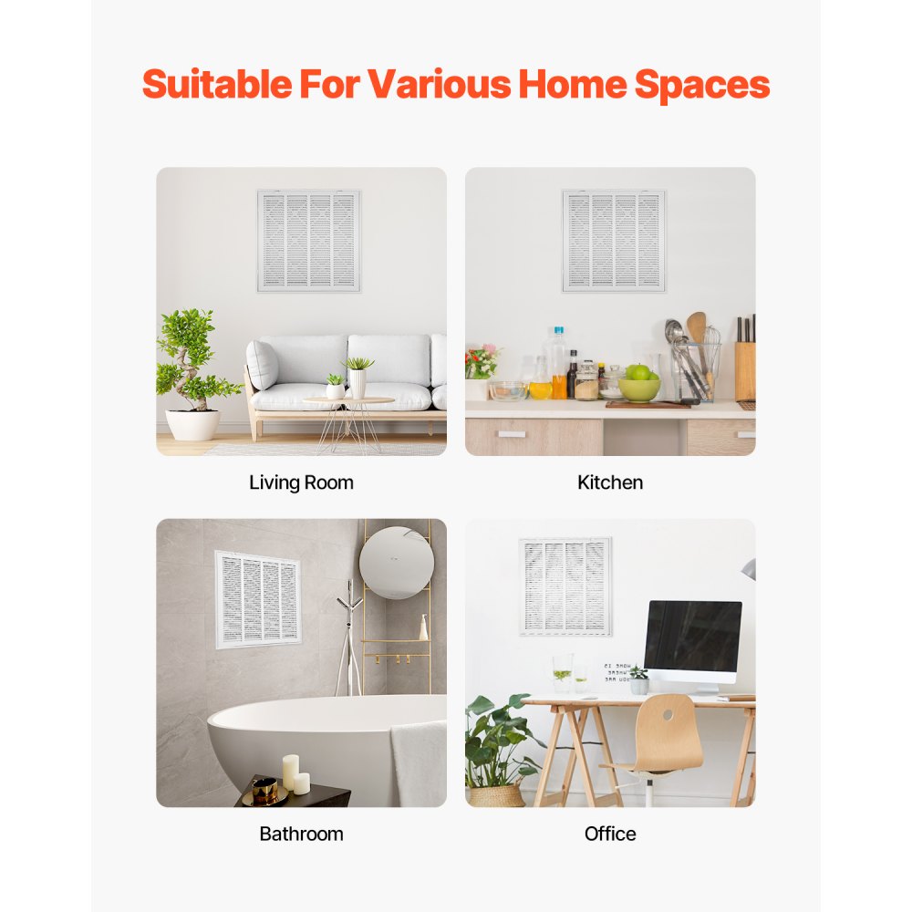 1RAF2020F-1 - 20x20 In Steel Air Filter Grille with Angled Blades