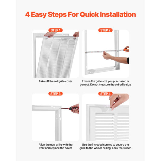 1RAF2020-1 - Durable Steel Return Air Filter Grille for Enhanced Airflow
