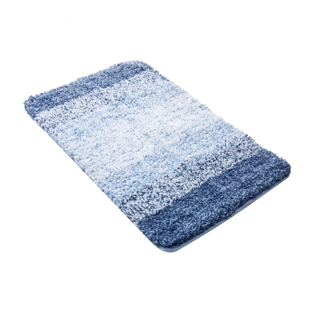 JY-001 - Plush Gradient Striped Bath Rug 29.5" x 19.7" with Non-Slip Backing