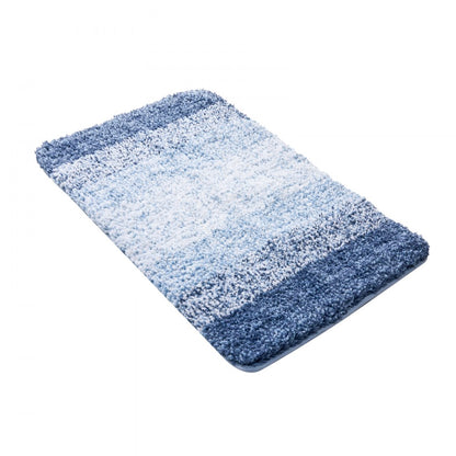 JY-001 - Plush Gradient Striped Bath Rug 29.5" x 19.7" with Non-Slip Backing