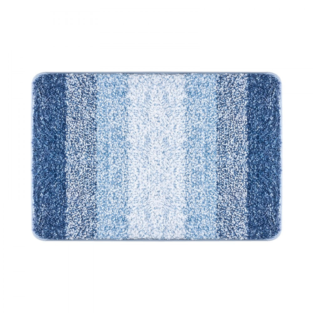 JY-001 - Plush Gradient Striped Bath Rug 29.5" x 19.7" with Non-Slip Backing