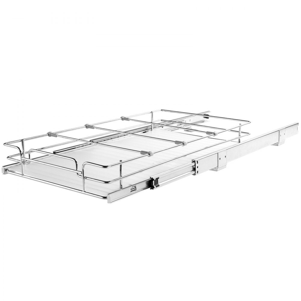 LX-C9261B - Durable 12.5" Chrome Pull-Out Organizer for Easy Access