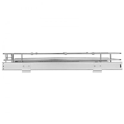 LX-C9263B - 18.5" Chrome Pull-Out Cabinet Organizer with Adjustable Shelves