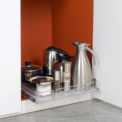 LX-C9265B - Chrome Pull-Out Cabinet Organizer for Kitchen & Bathroom Storage