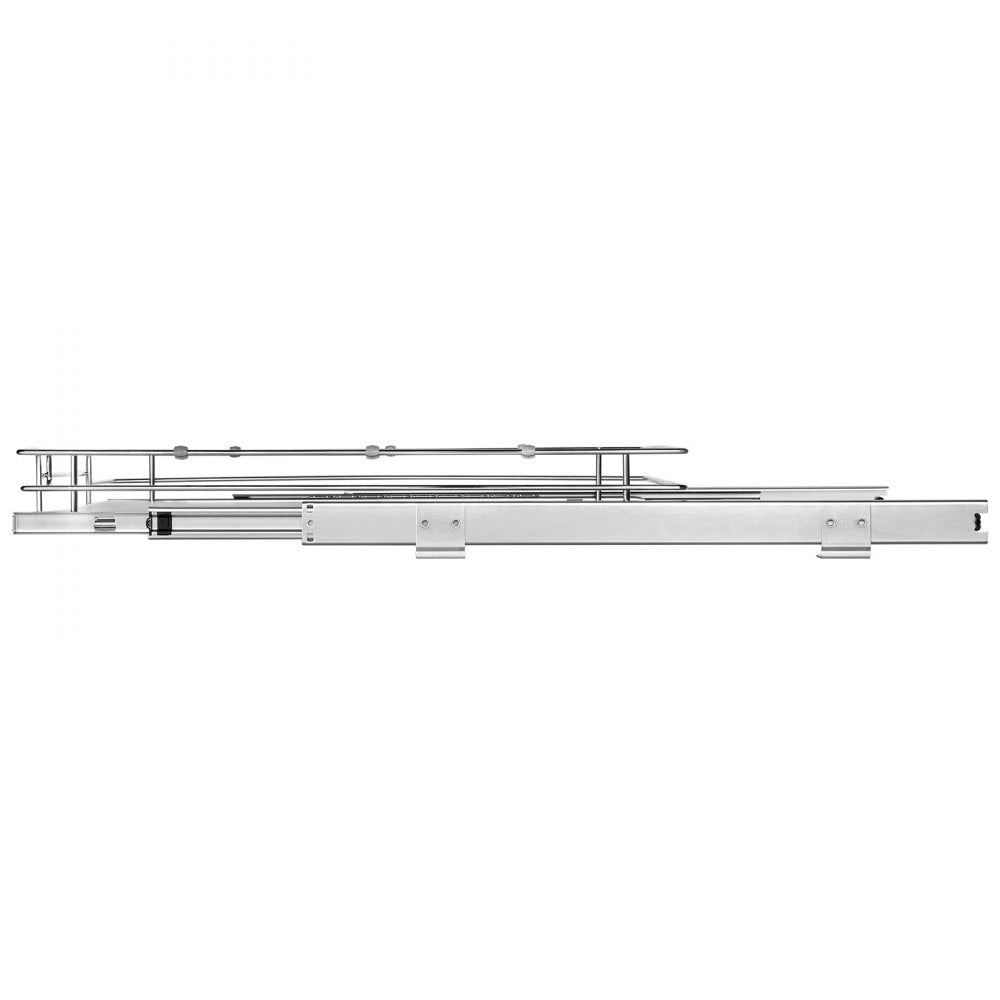 LX-C9265B - Chrome Pull-Out Cabinet Organizer for Kitchen & Bathroom Storage