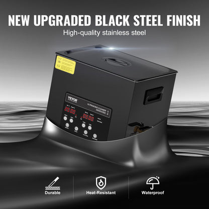 KZ-F10 - 10L VEVOR Ultrasonic Cleaner with Digital Control Panel